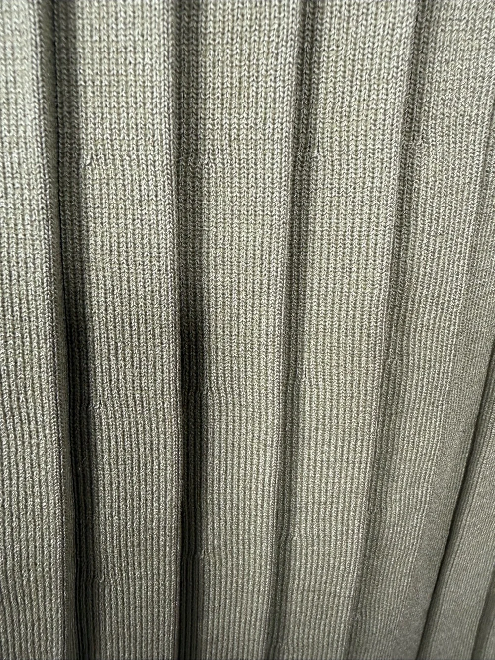 Lalavon Sleeveless Olive Ribbed V-Neck Maxi Dress, Size M, Great Condition!